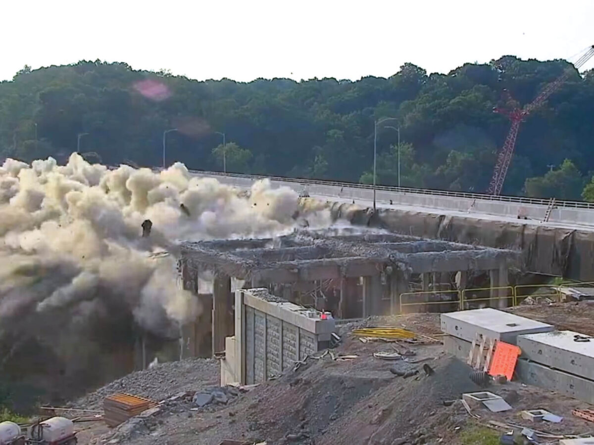 Commercial Street Bridge Demolished; I-376 Closed Through Aug. 3